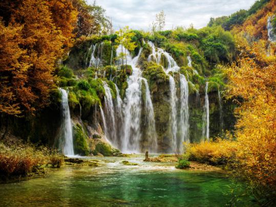 Waterfalls Plitvice Lakes National Park 4k Croatia Wallpaper - Photo 