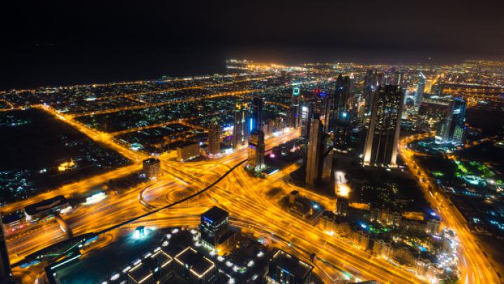 Dubai landscape by night | HD wallpapers 1920x1080 for desktop 