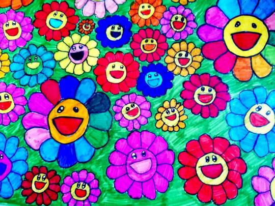 Murakami Wallpaper Desktop - Takashi Murakami Flower iPhone Wallpapers 