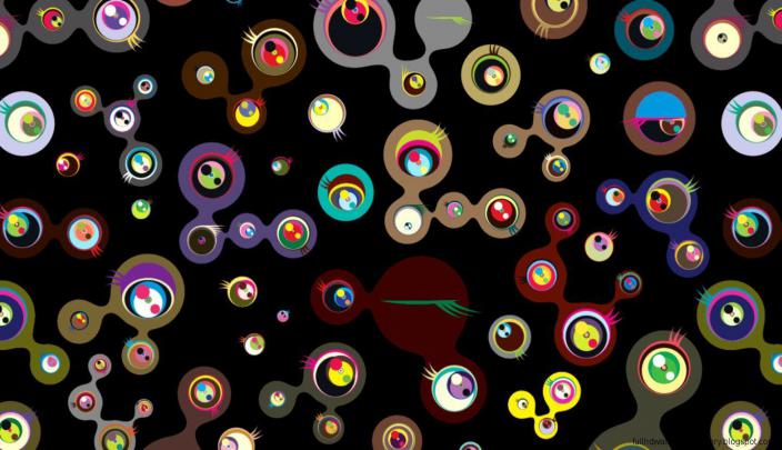 Murakami Wallpaper 4K - Contemporary Art Wallpaper for Kids 
