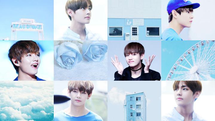 Blue Aesthetic BTS Desktop Wallpapers on WallpaperDog