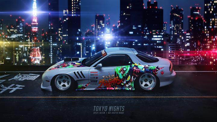 Car Wallpaper 4K Night - Download wallpaper 1920x1080 car, road, night 
