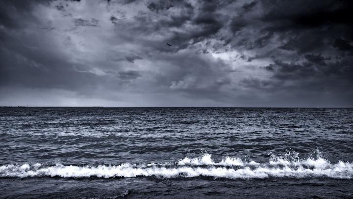 1920x1080 Wallpaper sea, waves, surf, foam, black and white | Nature 