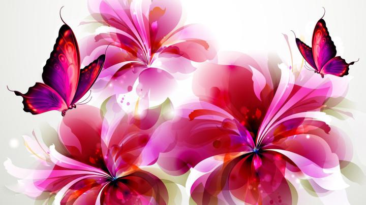 1920x1080 Wallpaper Flowers and Butterflies | Beautiful Flowers and 