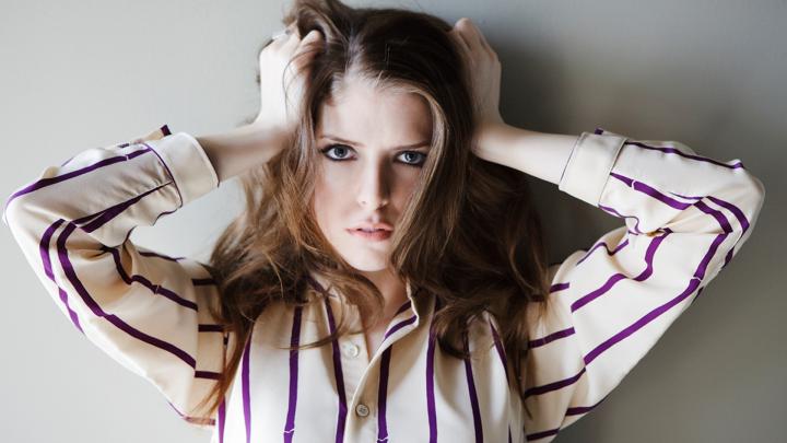 Anna Kendrick, Brunette, Blue Eyes, Blouses Wallpapers HD \/ Desktop and 
