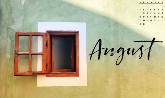 August 2021 Calendar Wallpapers HD Free Download