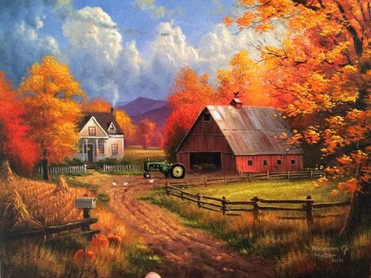 autumn, Fall, Landscape, Nature, Tree, Forest, Leaf, Leaves, Farm 