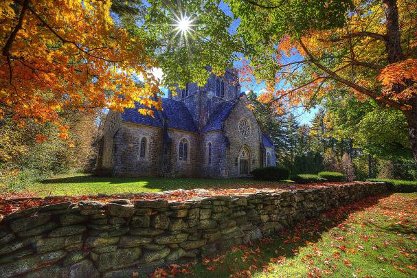 bethlehem, New, Hampshire, Autumn, Trees, Landscape, Church Wallpapers 