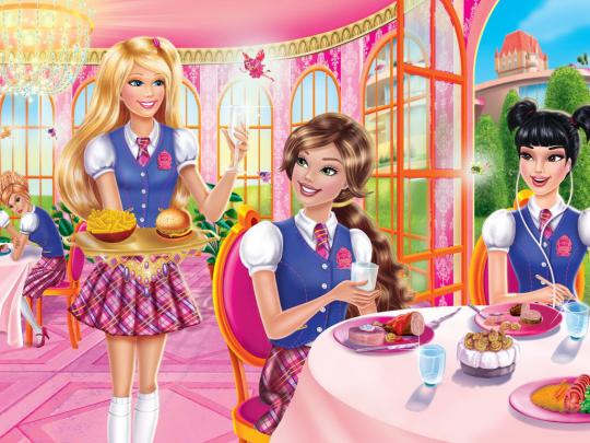 My Free Wallpapers - Cartoons Wallpaper : Barbie - Princess Charm School