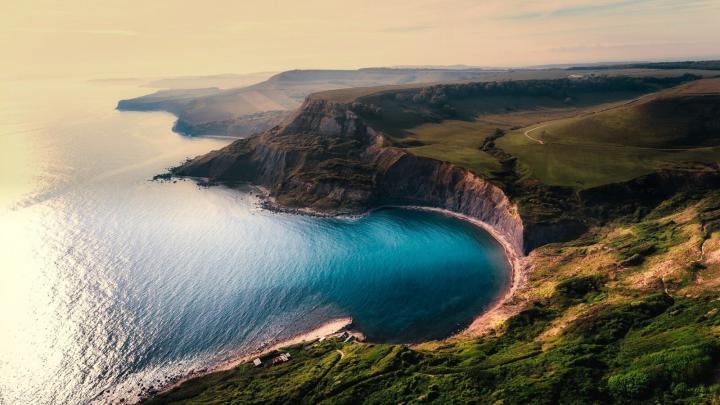 Aerial View Beach Beautiful Cliff Desktop Wallpapers - Computer 