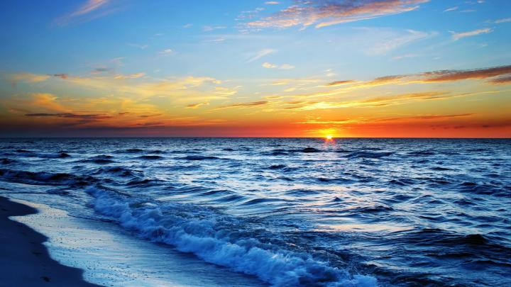 Free download Beautiful Sunset Ocean HD Desktops laptops Computers 