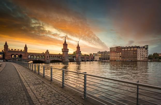 clouds, Bridge, Berlin, Oberbaumbr\u00fccke Wallpapers HD \/ Desktop and 