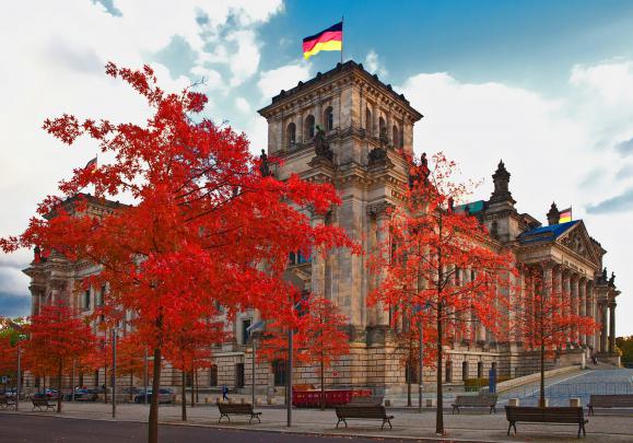 germany, Berlin, Street, Bench, Reichstag, Building, Cities Wallpapers 