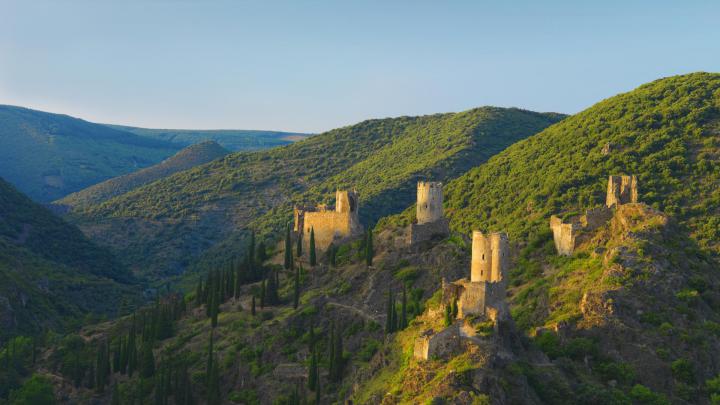 Lastours Castles \u2013 Bing Wallpaper Download