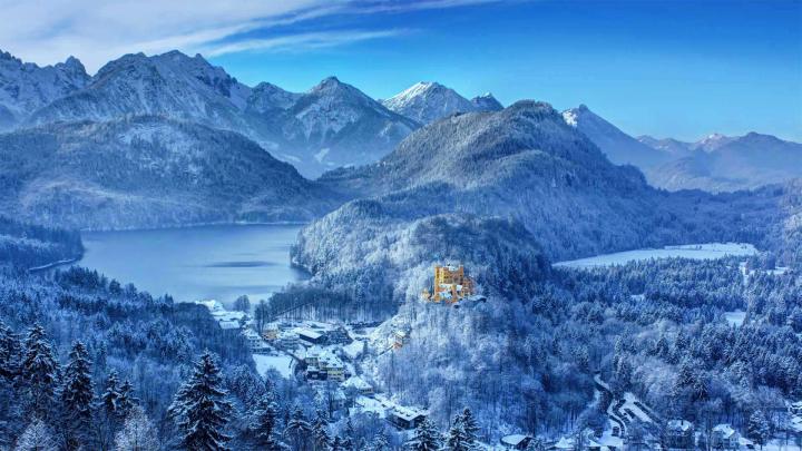 Hohenschwangau Winter \u2013 Bing Wallpaper Download