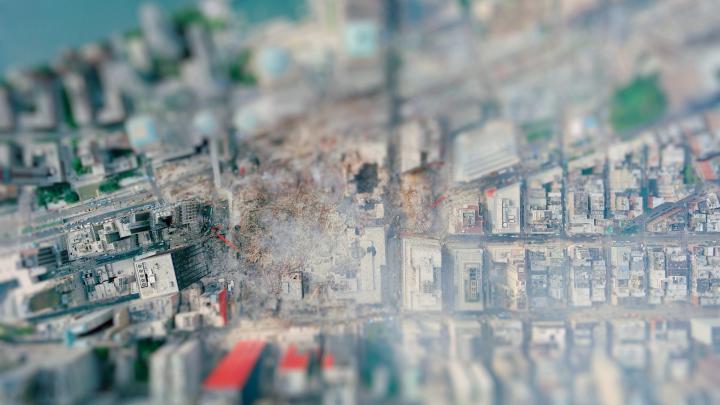new york city tiltshift ground zero 1920x1080 wallpaper High Quality 