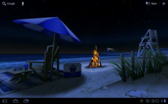Free download Tropical beach scenery at night Wallpapers [1920x1080 
