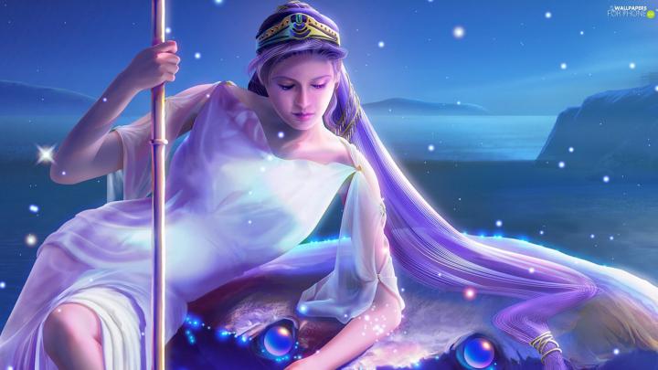 water, Women, canker - For phone wallpapers: 1920x1080