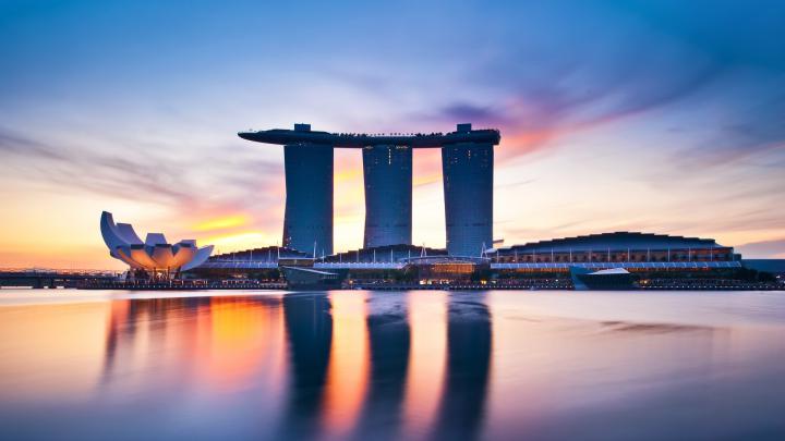 Wallpaper : 1920x1080 px, architecture, Hotels, Marina Bay, reflection 