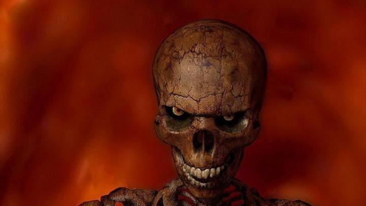 [48+] Scary Skeleton Wallpaper 