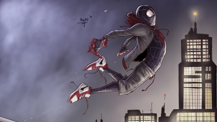 1080 X 1080 Spide \/ Download Spider-Man: Into the Spider-Verse, artwork 