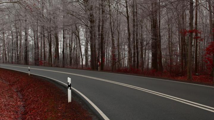 Download Wallpaper 1920x1080 road, marking, double continuous, lines 