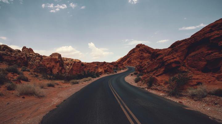 Download wallpaper 1920x1080 road, marking, prairies, distance, usa 