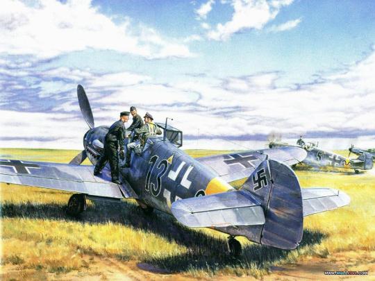 Free download of World War II Combat Aircraft paintings 1024768 NO41 