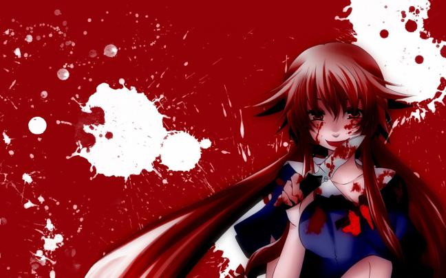 Bloody Anime Wallpaper -