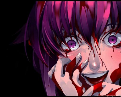 Bloody Anime Girl Desktop Wallpapers