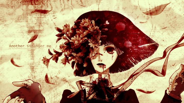 Bloody Anime Girl Desktop Wallpapers