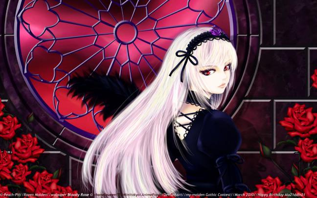 Bloody Anime Girl Desktop Wallpapers