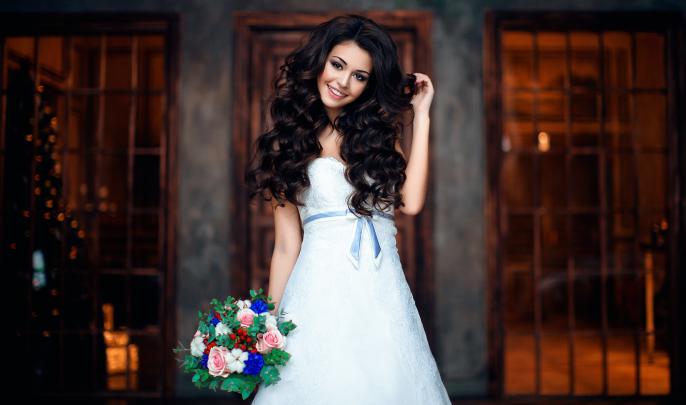 women, Model, Brides, Flowers, Smiling, Wedding Dress Wallpapers HD 