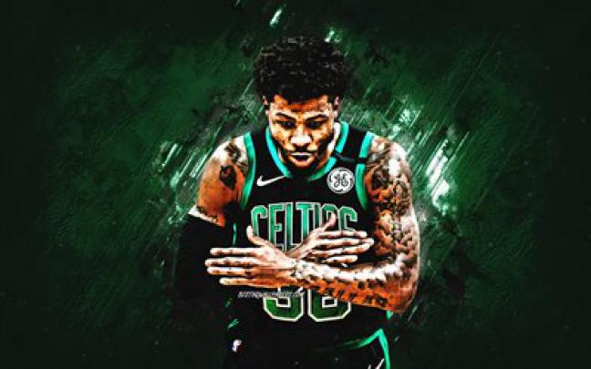 Download wallpapers Marcus Smart, NBA, Boston Celtics, green stone 