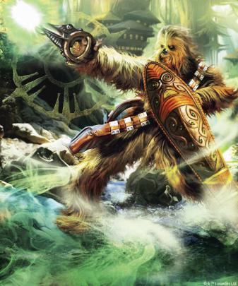 Star Wars - Chewbacca with Shield - Wall Mural \u0026 Photo Wallpaper 