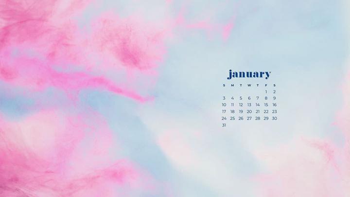 Free download January 2021 calendar wallpaper desktop laptop computer 