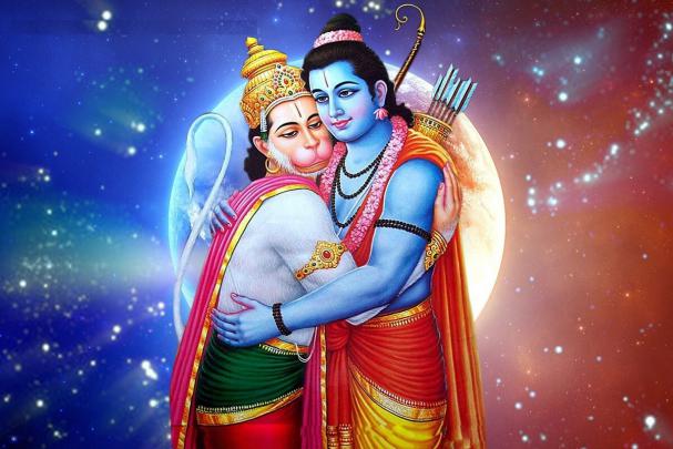 God Rama with Hanuman | HD Wallpapers