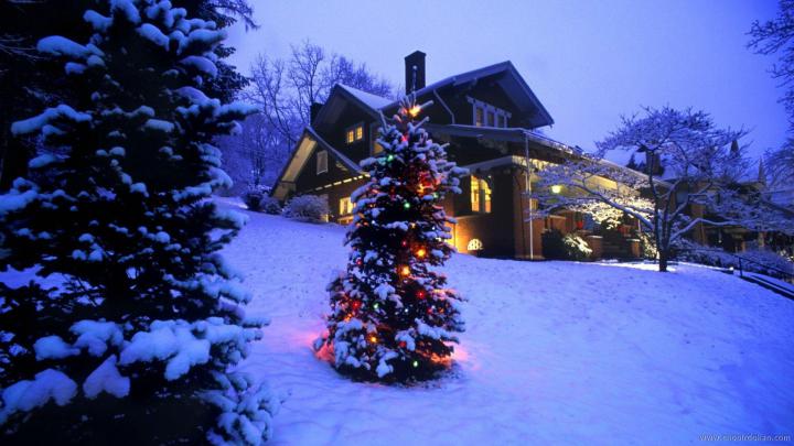 Country Christmas Desktop Wallpaper