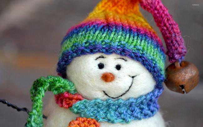 Country Snowman Wallpaper -