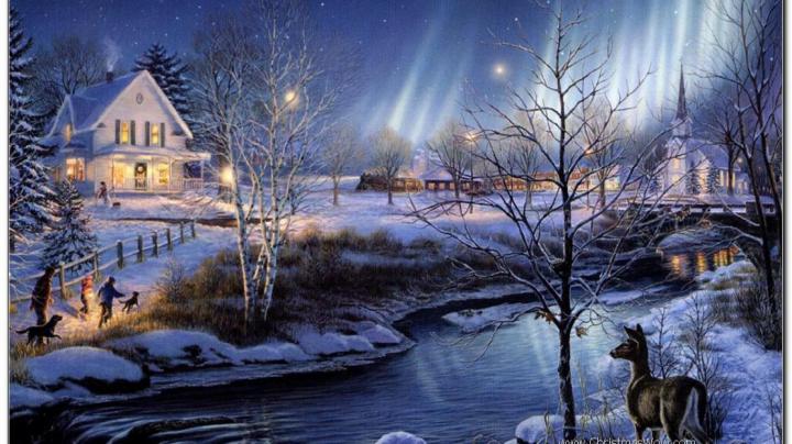 Free Christmas Desktop Wallpaper 1366x768 -