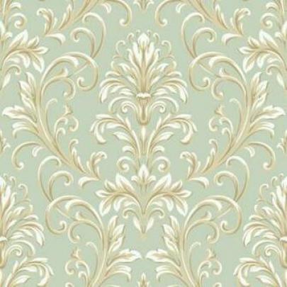 Free download Green Pineapple Damask Wallpaper Traditional Wallpaper 