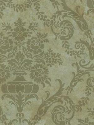Free download Green Pineapple Damask Wallpaper Traditional Wallpaper 
