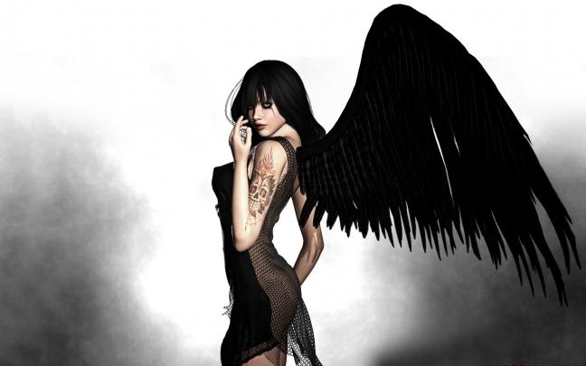 angels 3d view fantasy dark angels 1920x1200 wallpaper \u2013 Abstract 