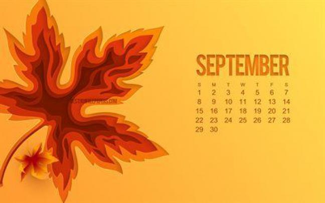 September 2019 Screensaver Calendar | Desktop calendar, Calendar 