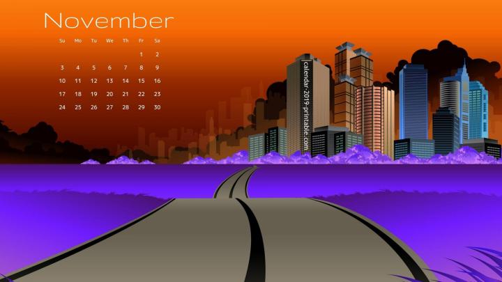 November 2019 Calendar Desktop Wallpapers | Calendar wallpaper, 2019 