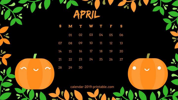 April 2020 Desktop Calendar Wallpaper | Calendar wallpaper, 2019 