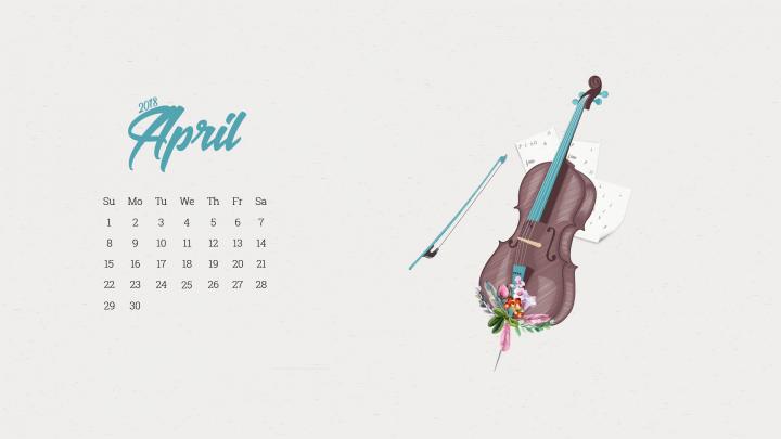 April 2018 Desktop Calendar Designs | Calendar wallpaper, 2019 calendar 