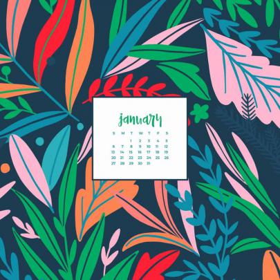 FREE January 2019 desktop wallpaper calendars \u2013 10 design options!