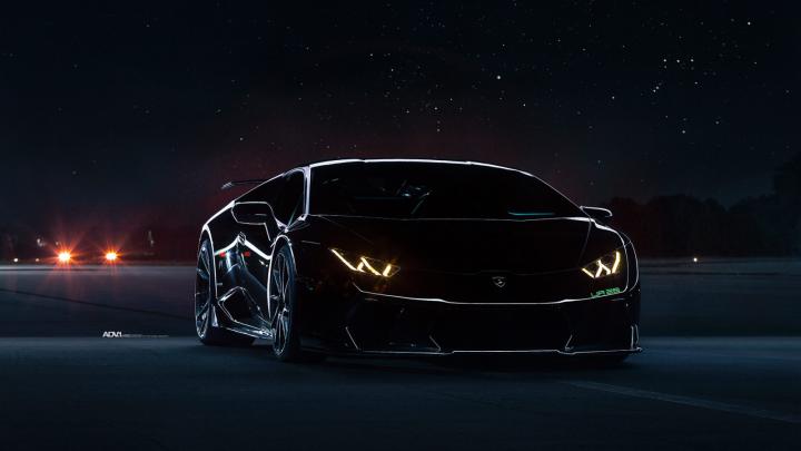 Lamborghini Huracan Black Underground Racing Twin Turbo Wallpaper | HD 