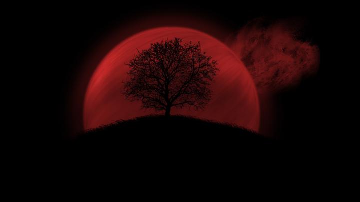 Red Moon Wallpaper HD